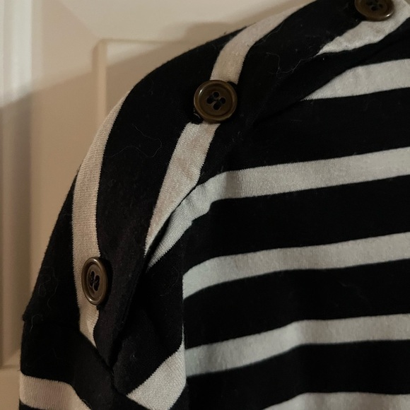 The LIMITED black and white striped dress size Medium. - Picture 5 of 7